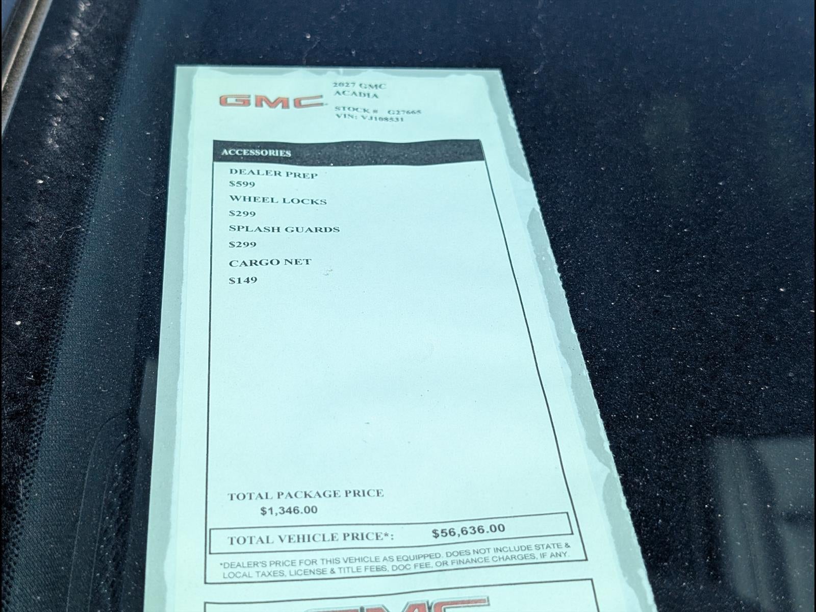 2027 GMC Acadia Elevation