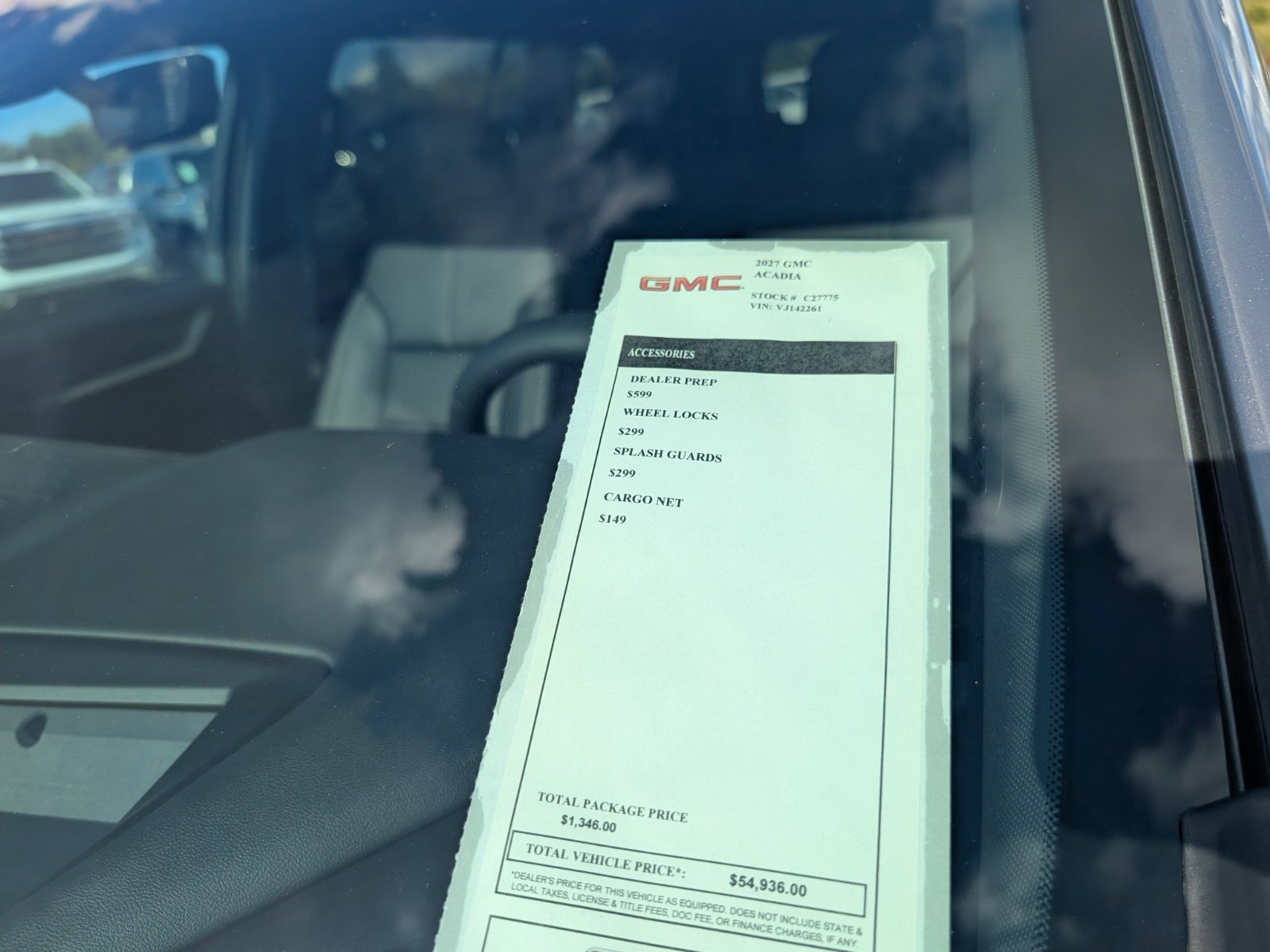 2027 GMC Acadia Elevation