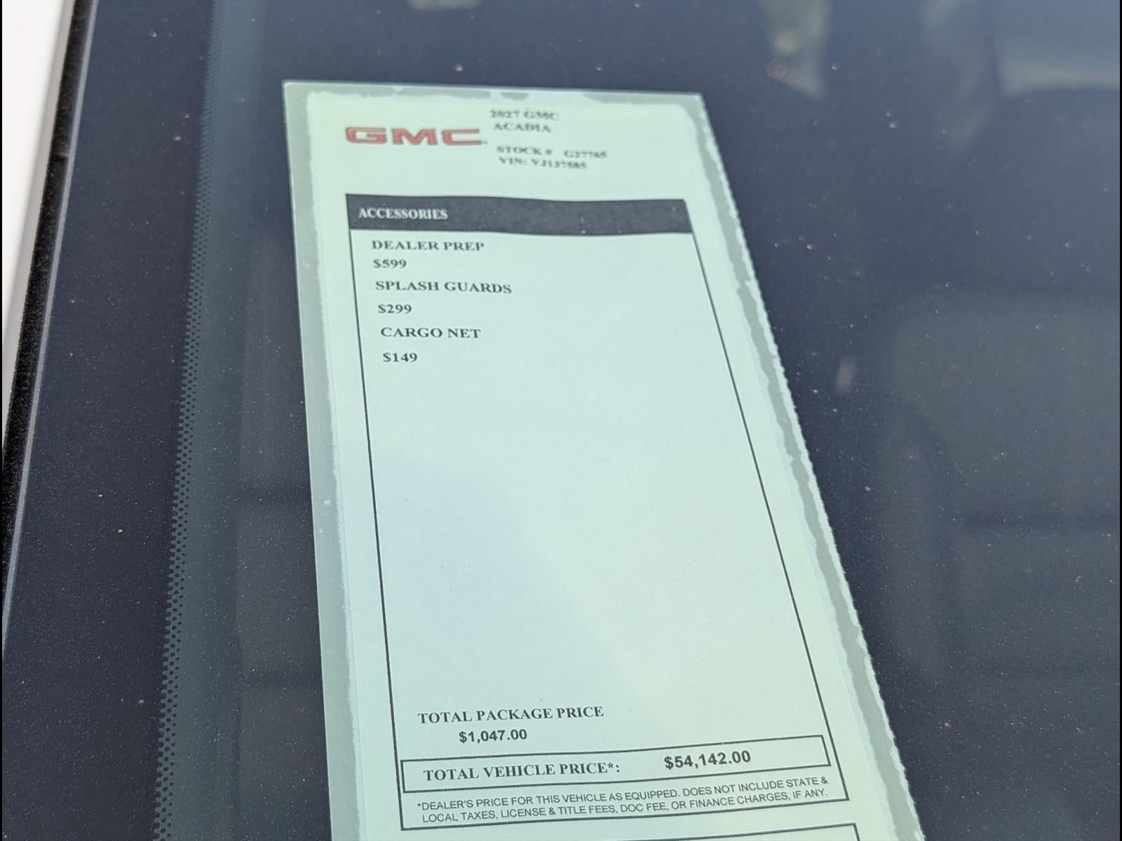 2027 GMC Acadia Elevation