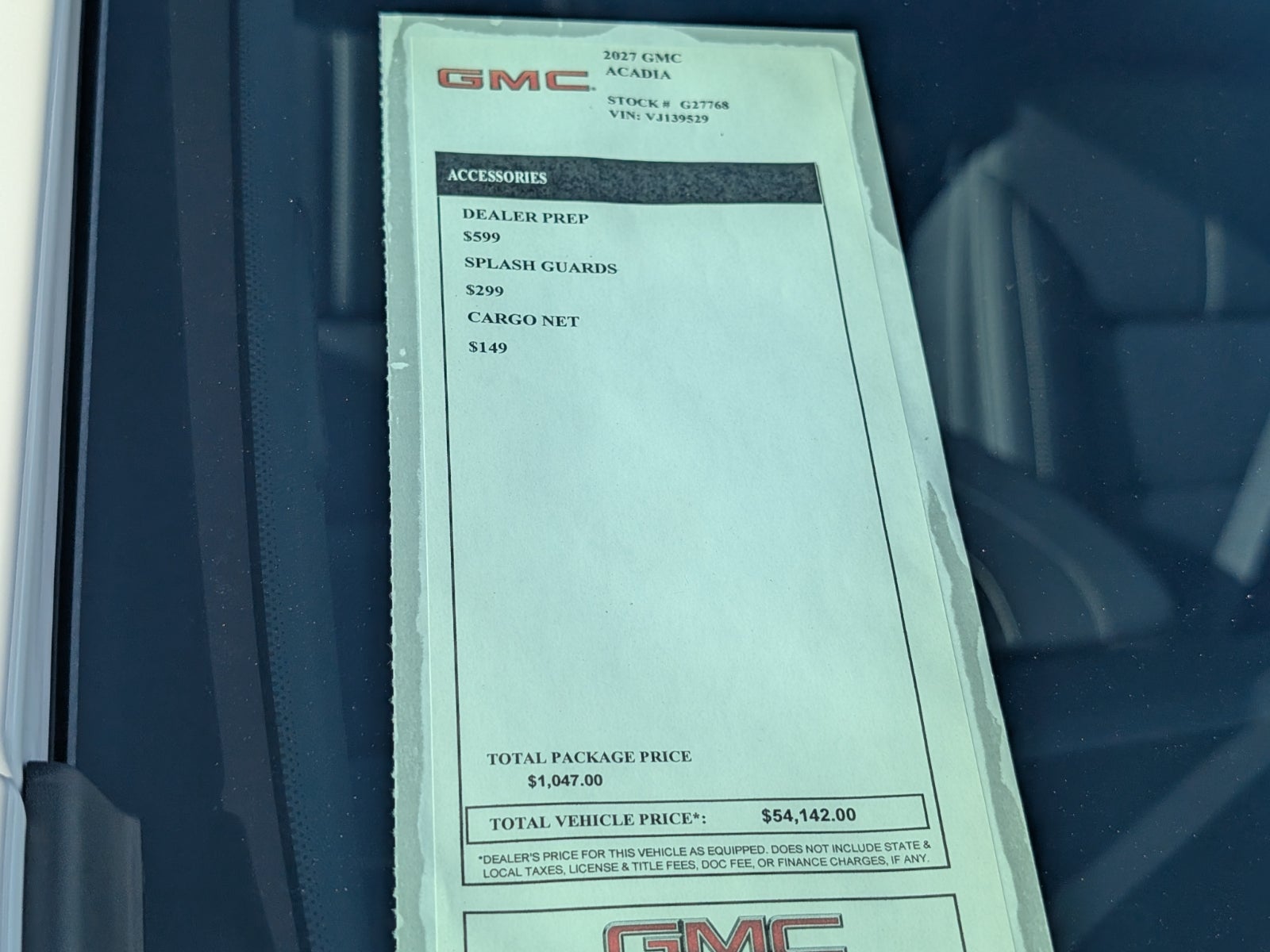 2027 GMC Acadia Elevation