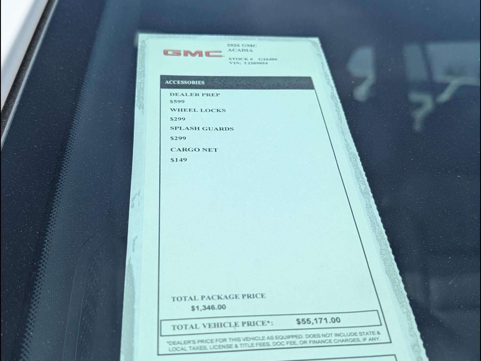2026 GMC Acadia Elevation