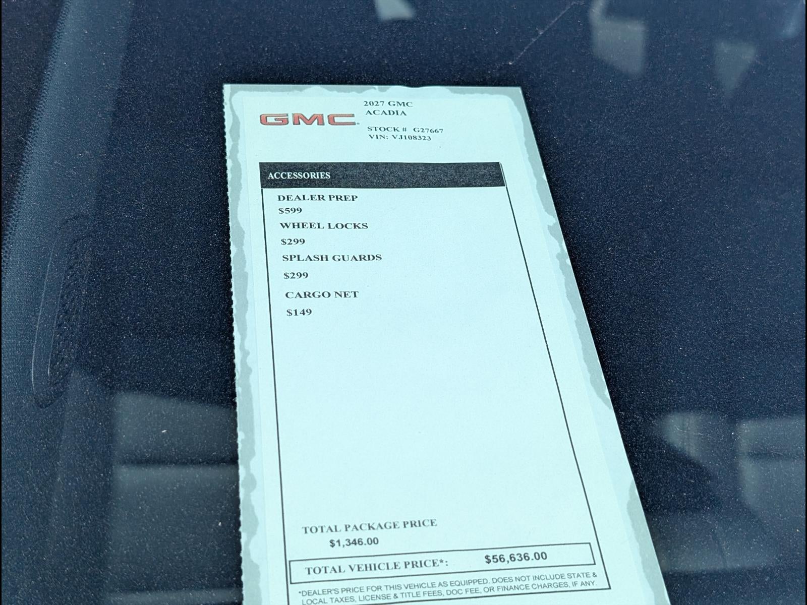 2027 GMC Acadia Elevation