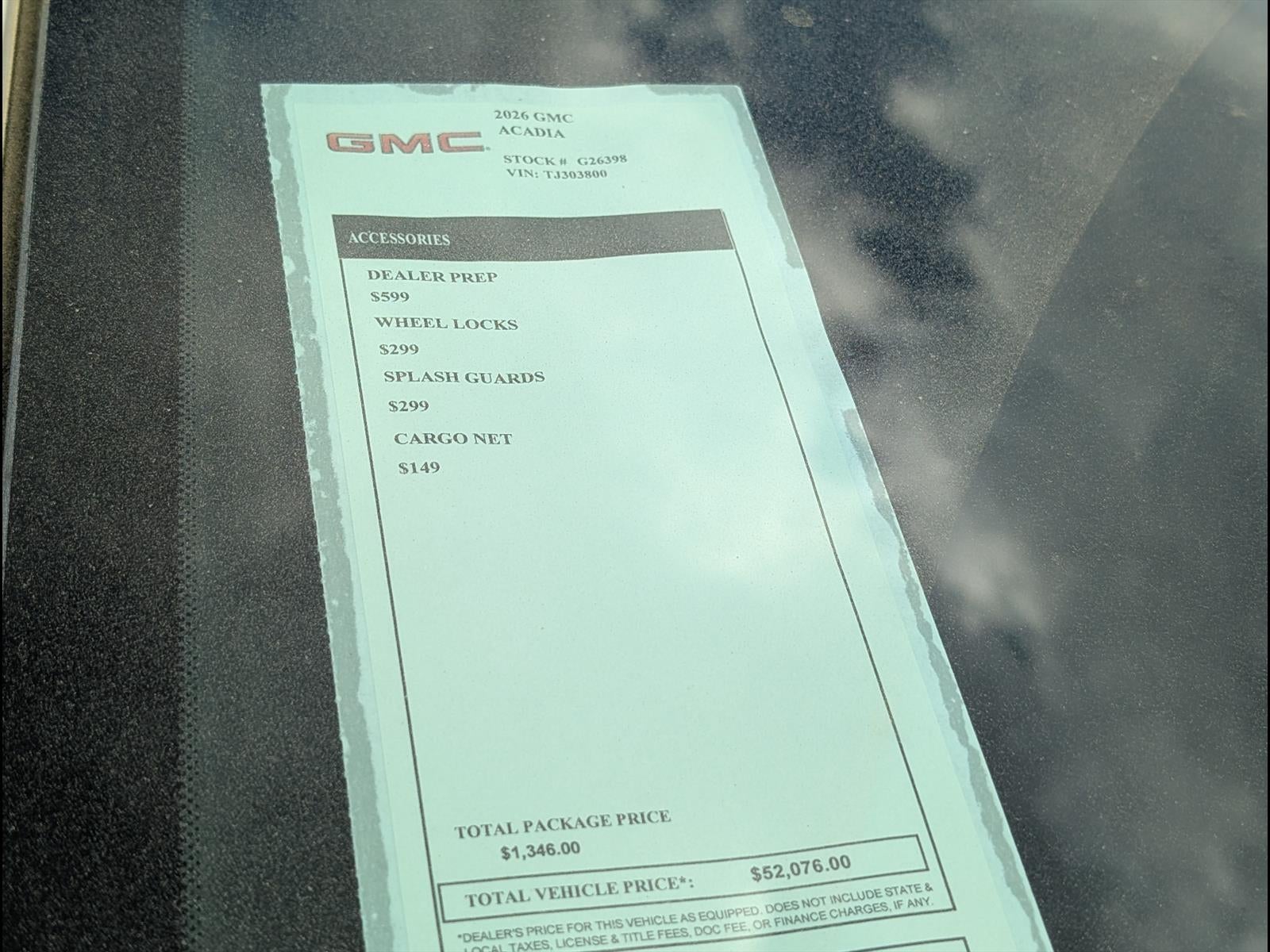 2026 GMC Acadia Elevation