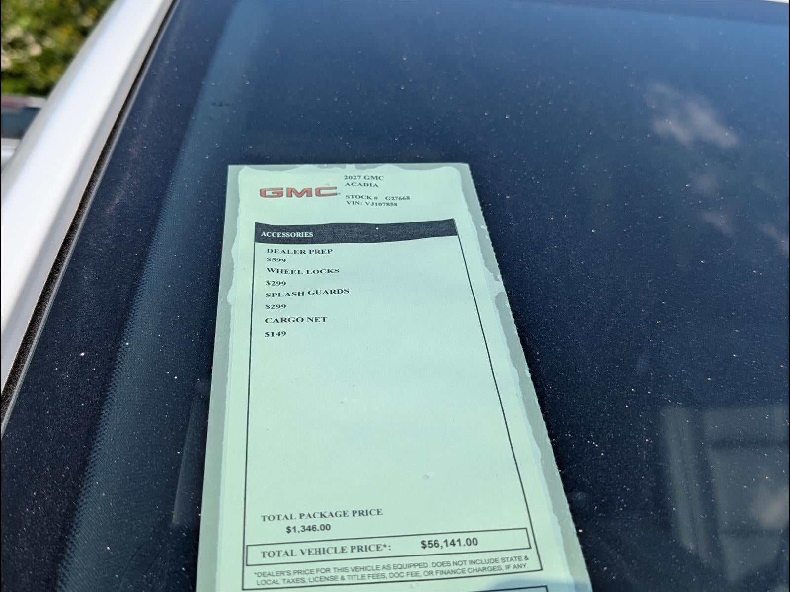 2027 GMC Acadia Elevation