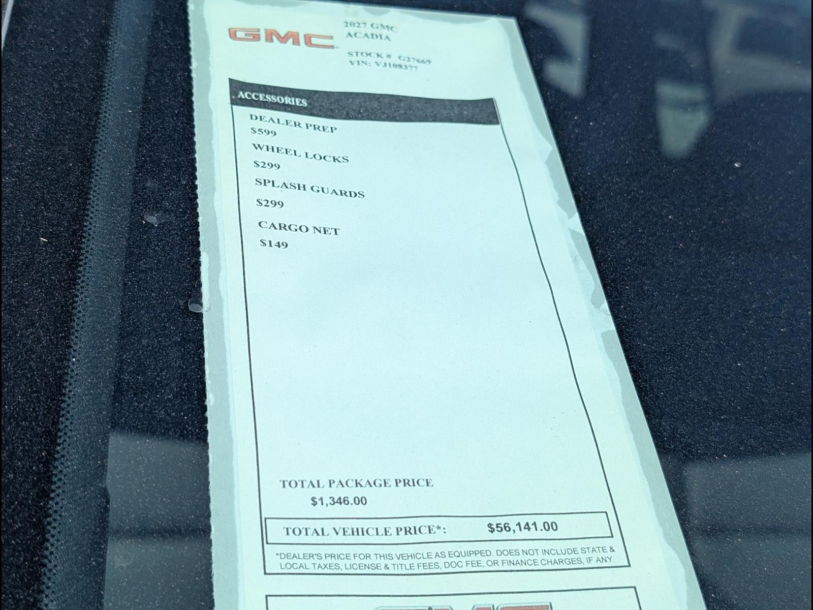 2027 GMC Acadia Elevation
