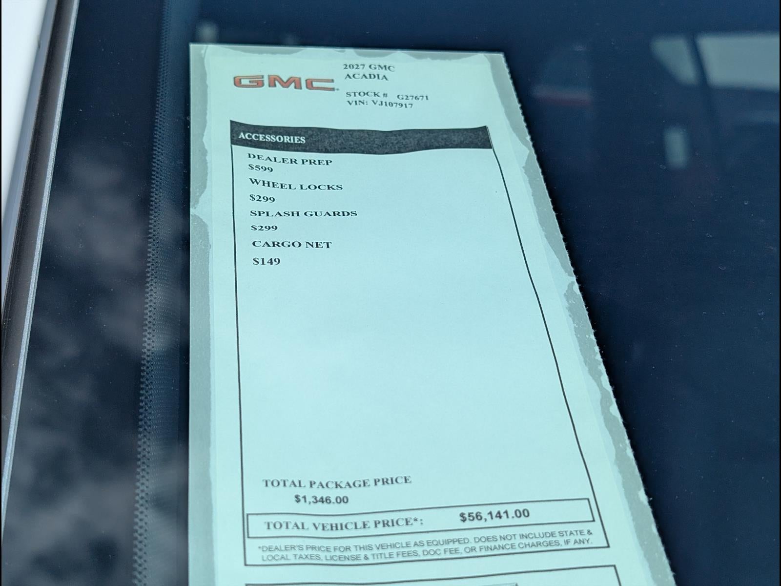 2027 GMC Acadia Elevation