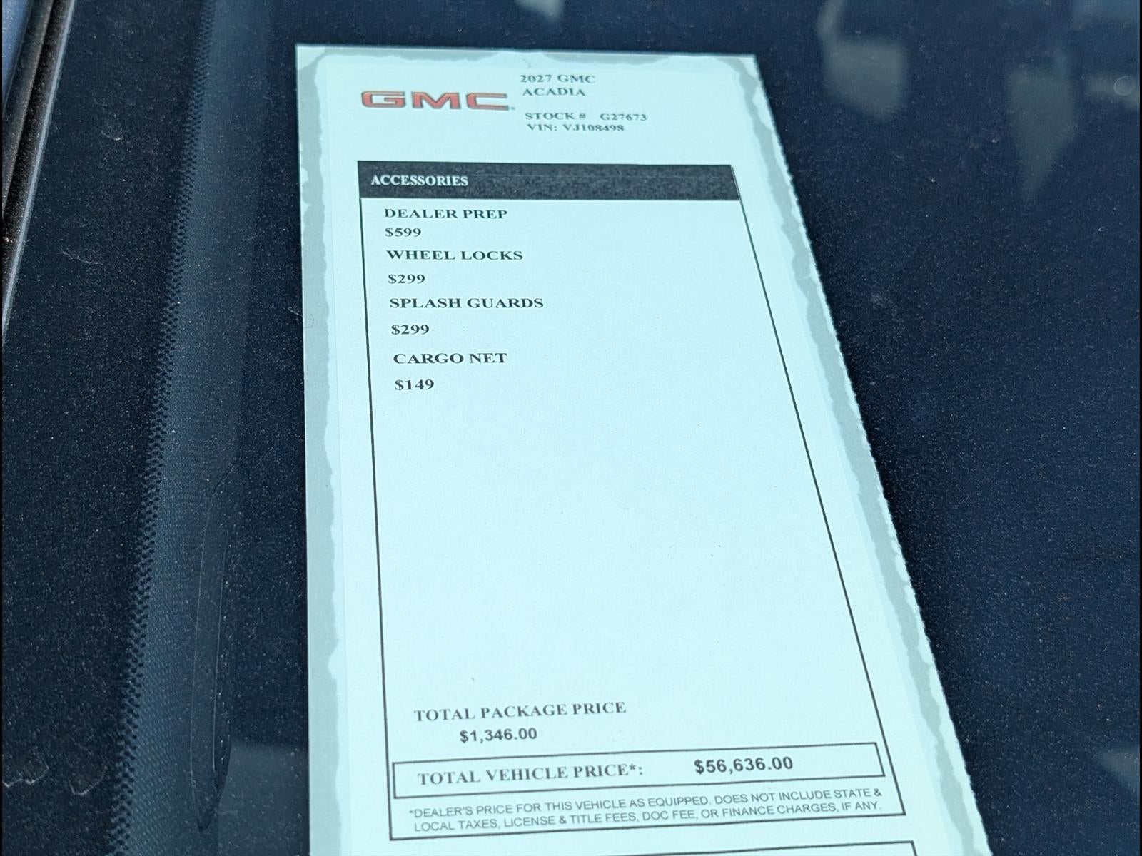 2027 GMC Acadia Elevation