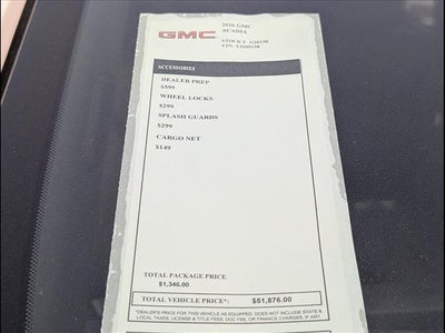 2026 GMC Acadia Elevation