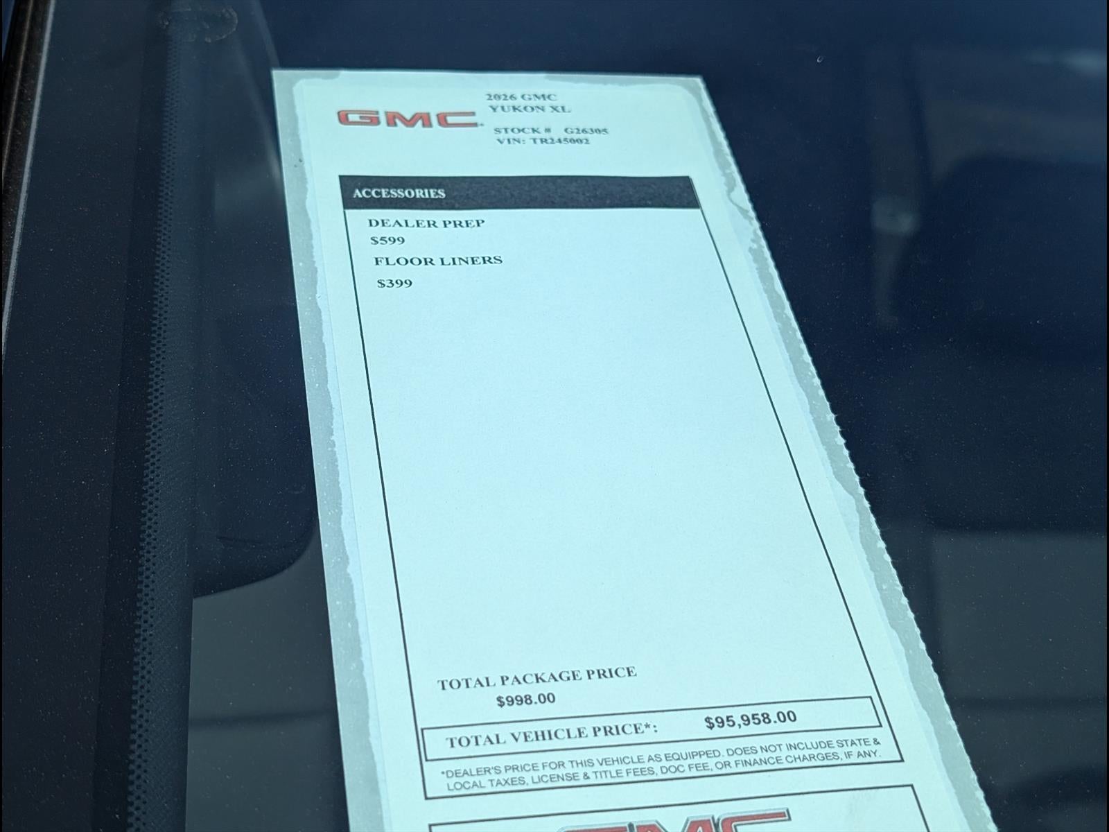 2026 GMC Yukon XL Denali