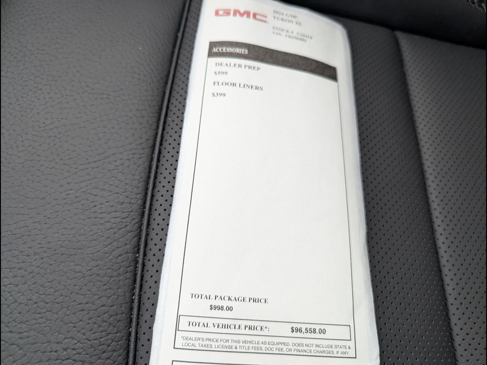 2026 GMC Yukon XL Denali