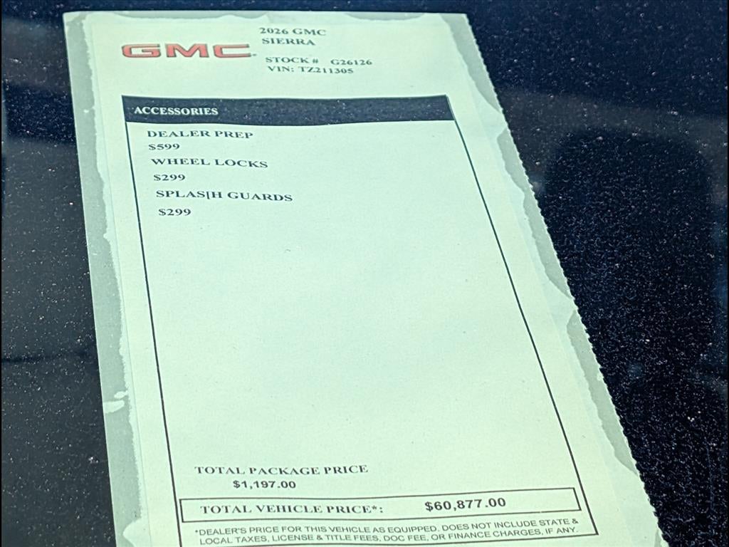 2026 GMC Sierra 1500 Elevation