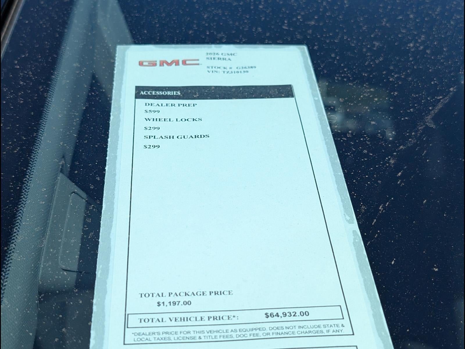 2026 GMC Sierra 1500 SLE