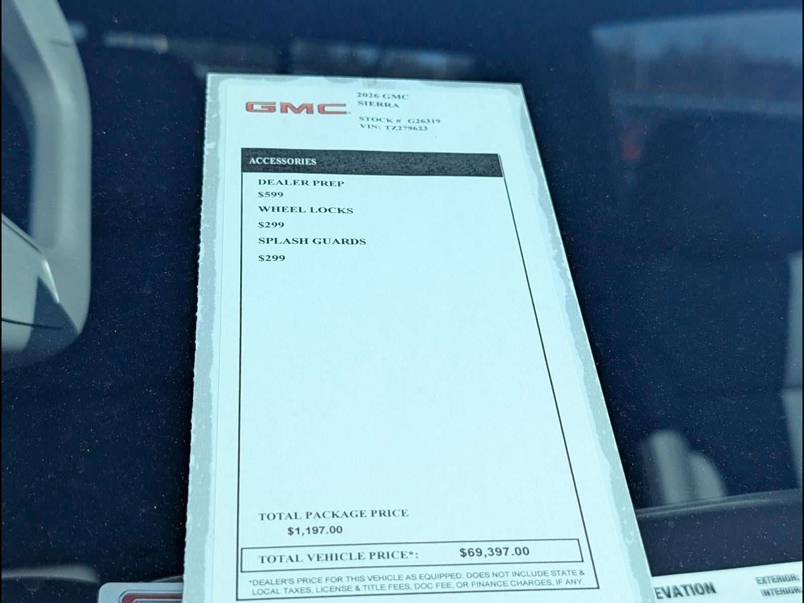 2026 GMC Sierra 1500 Elevation