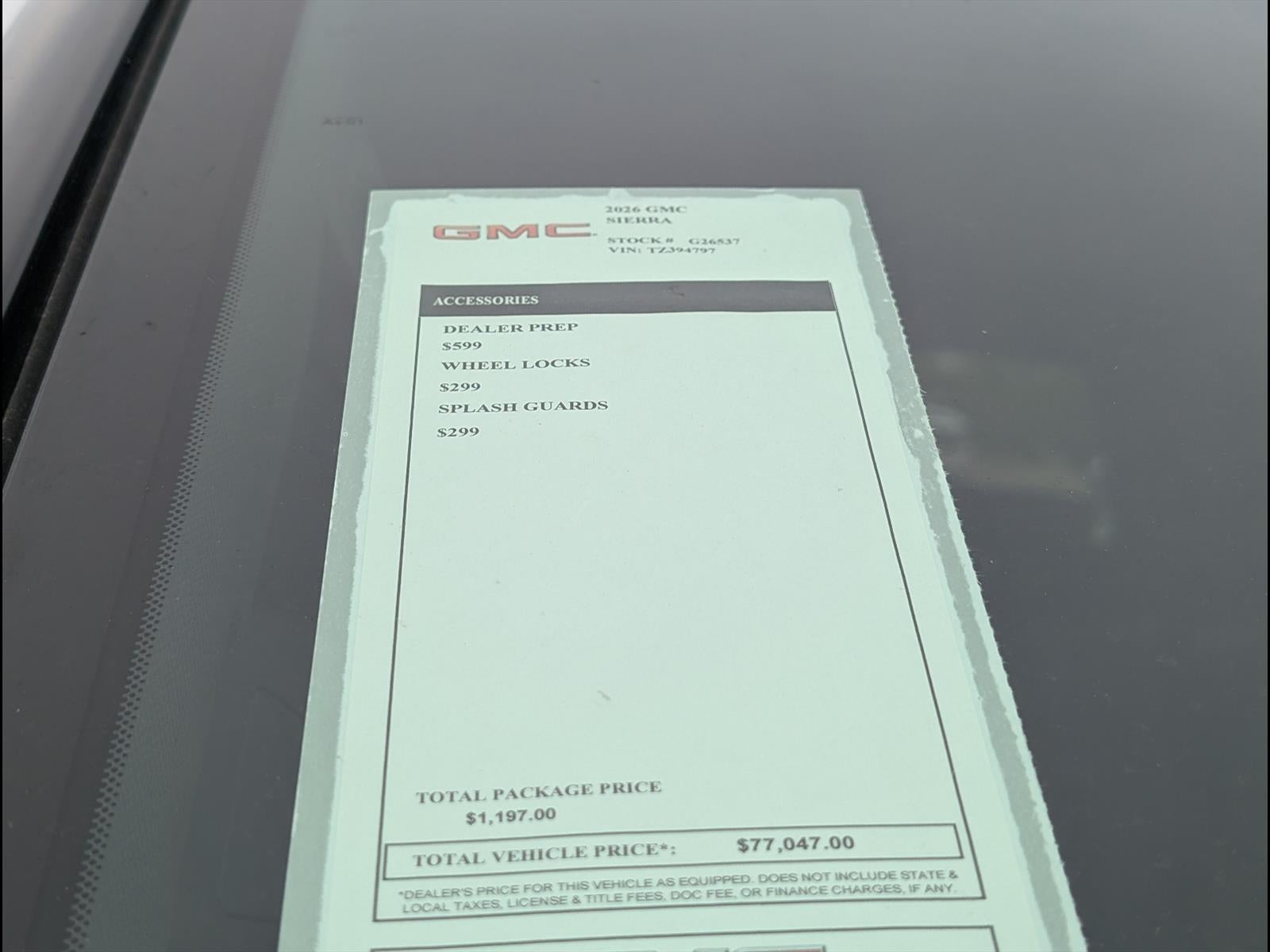 2026 GMC Sierra 1500 AT4