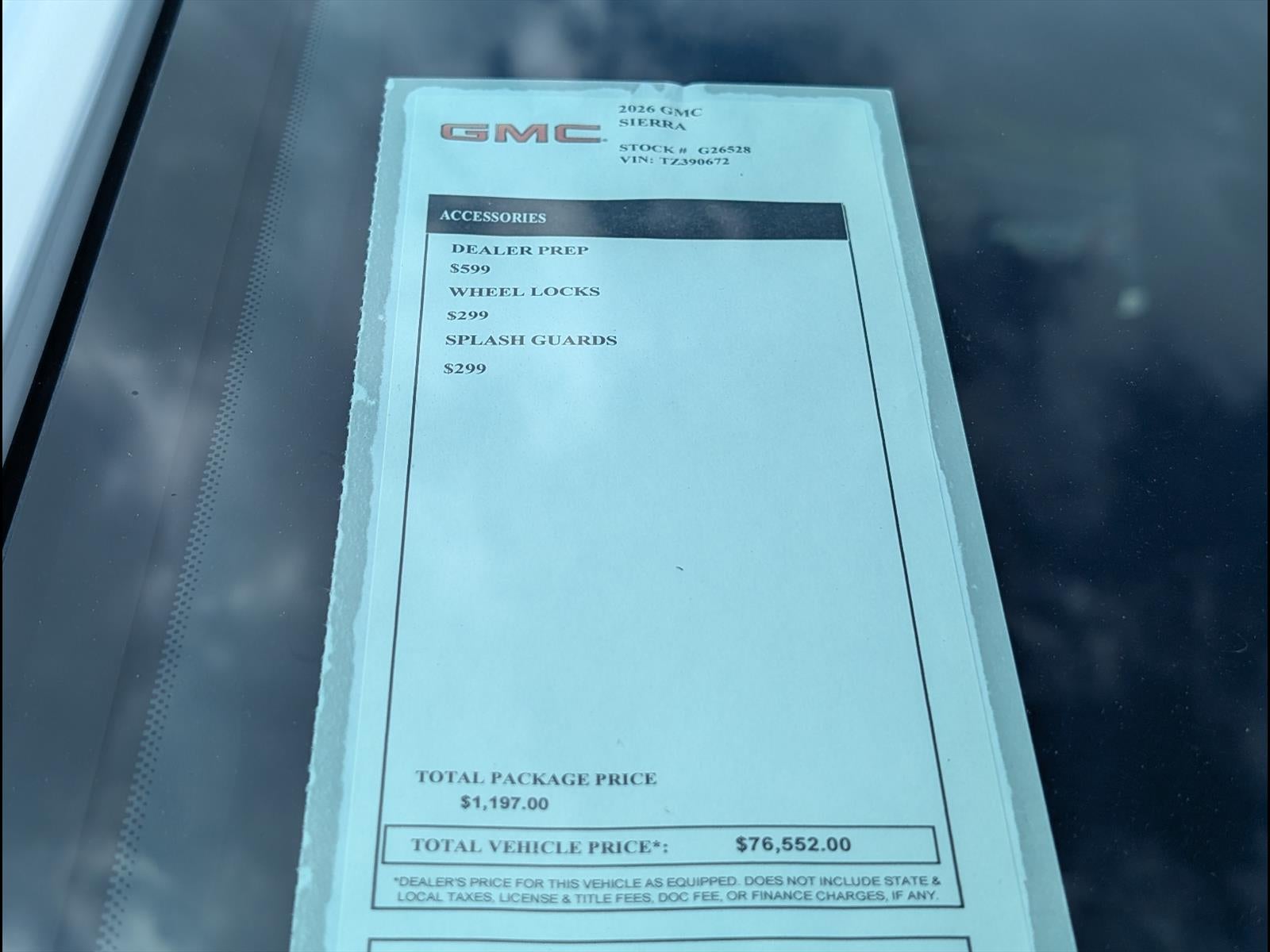 2026 GMC Sierra 1500 AT4