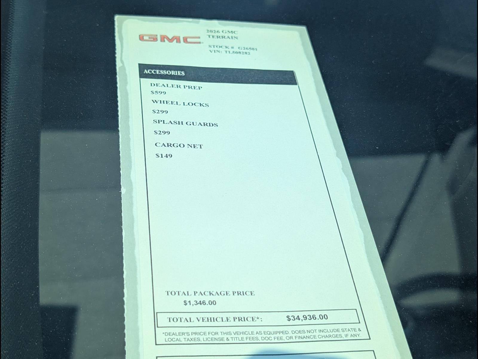 2026 GMC Terrain Elevation
