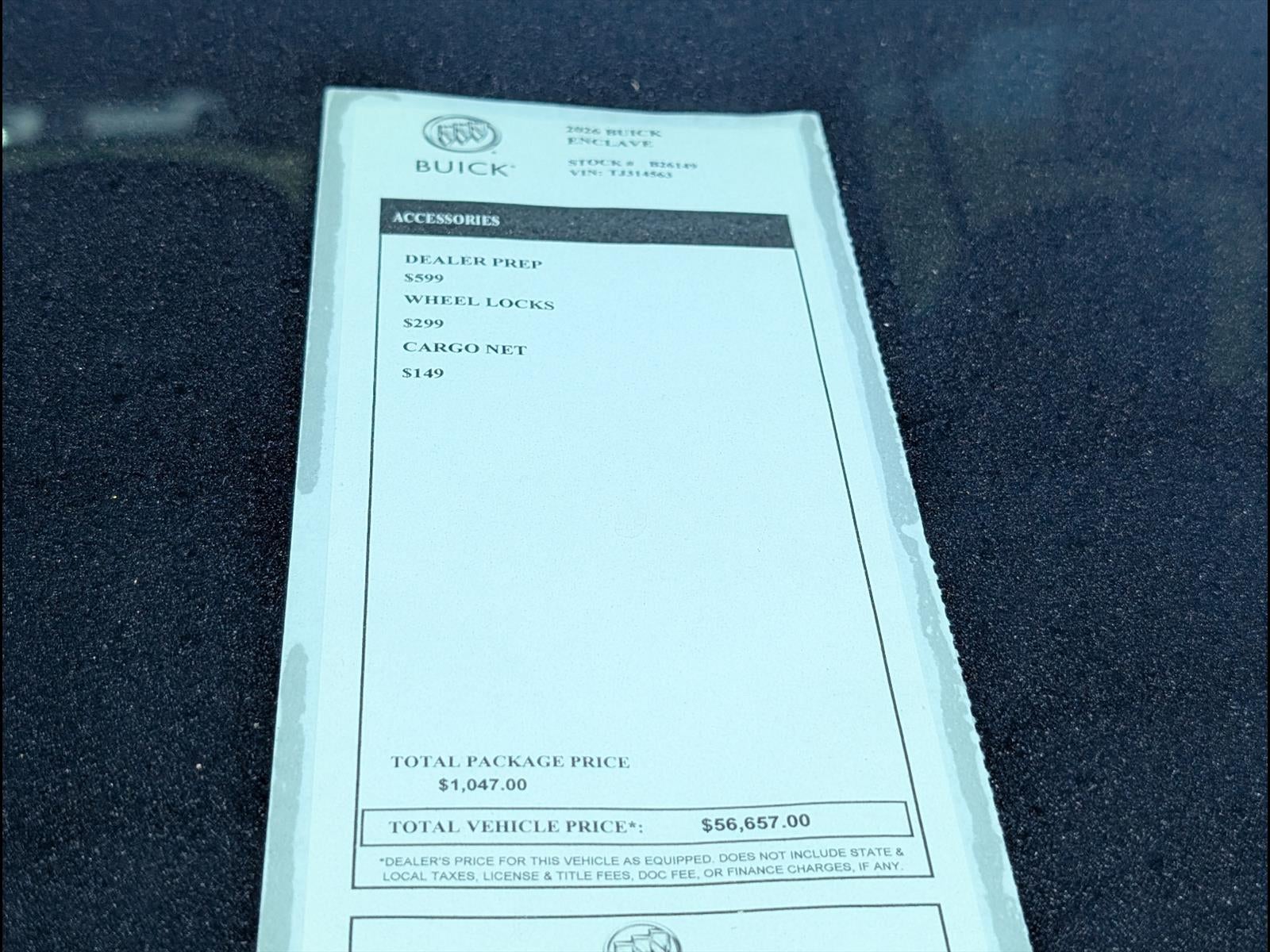2026 Buick Enclave Sport Touring