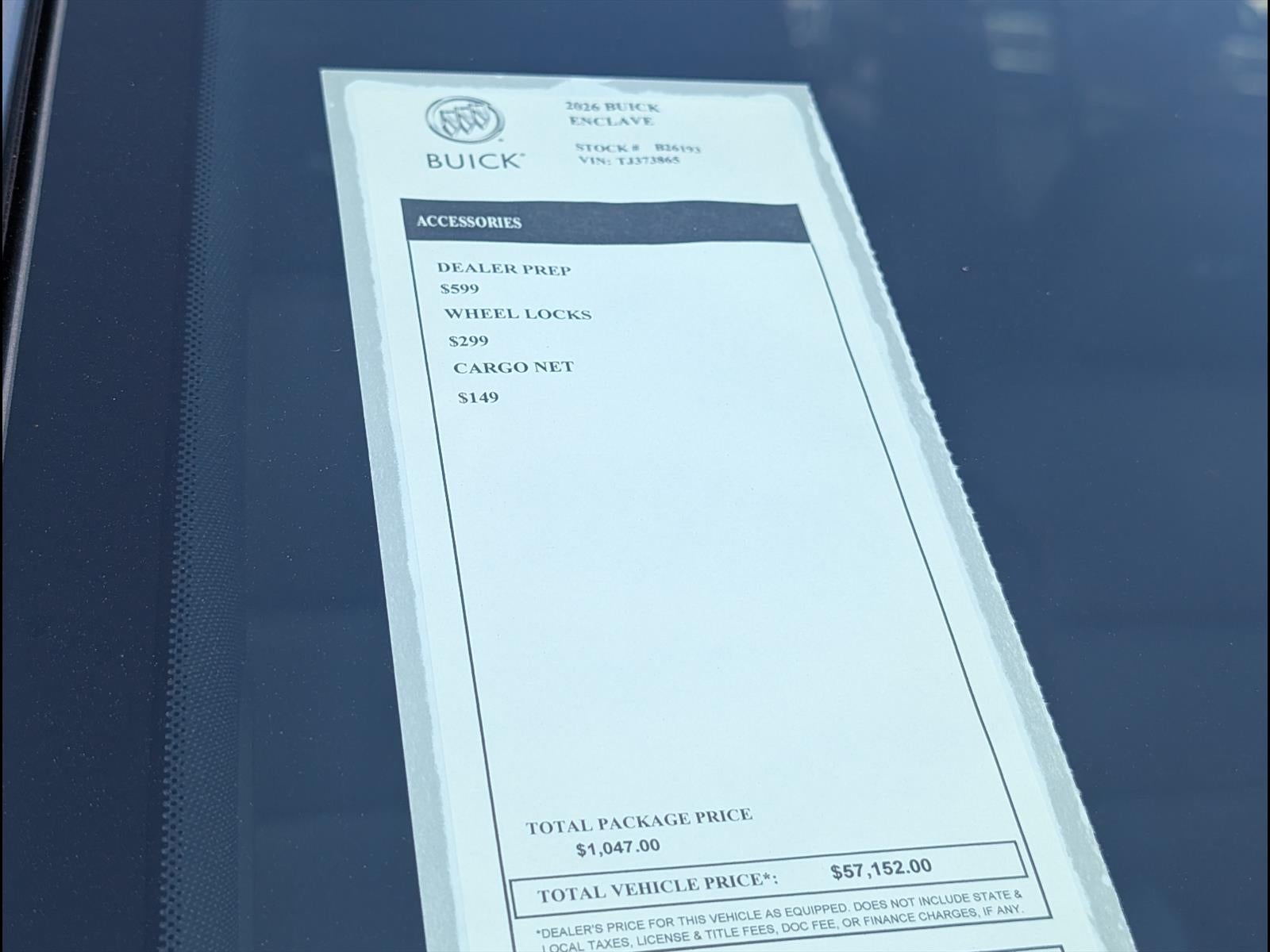 2026 Buick Enclave Sport Touring