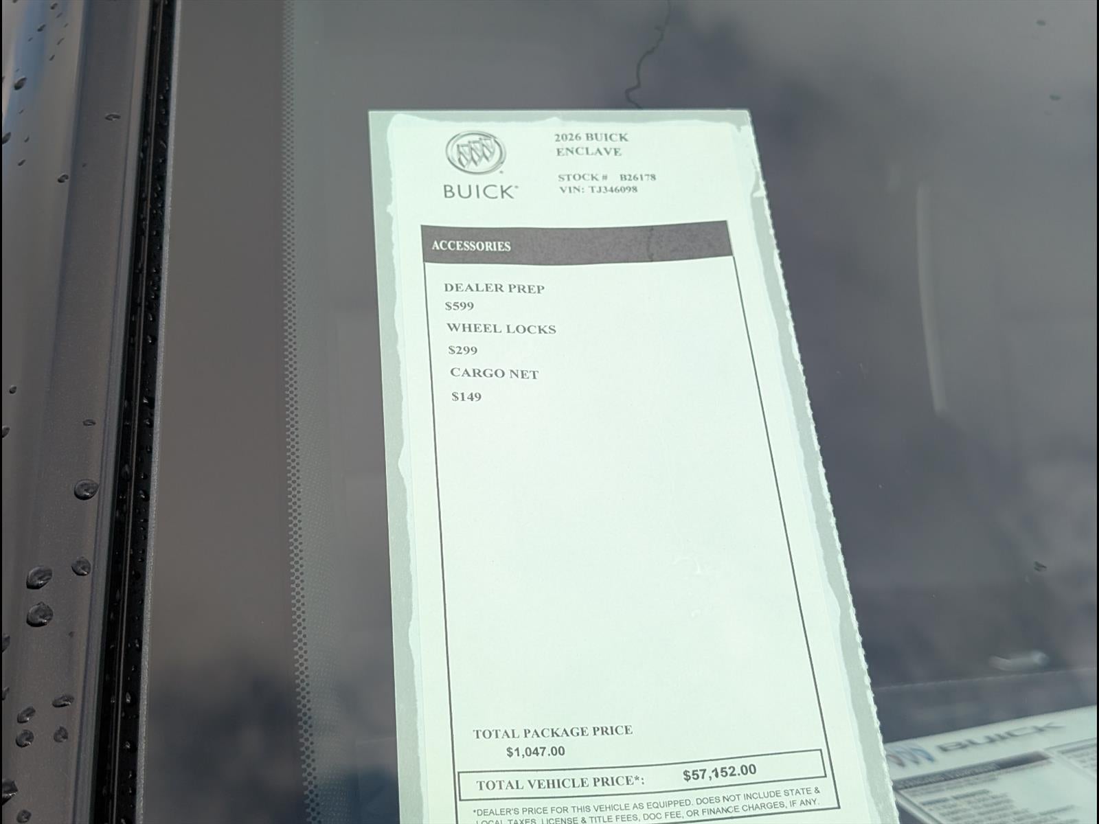 2026 Buick Enclave Sport Touring