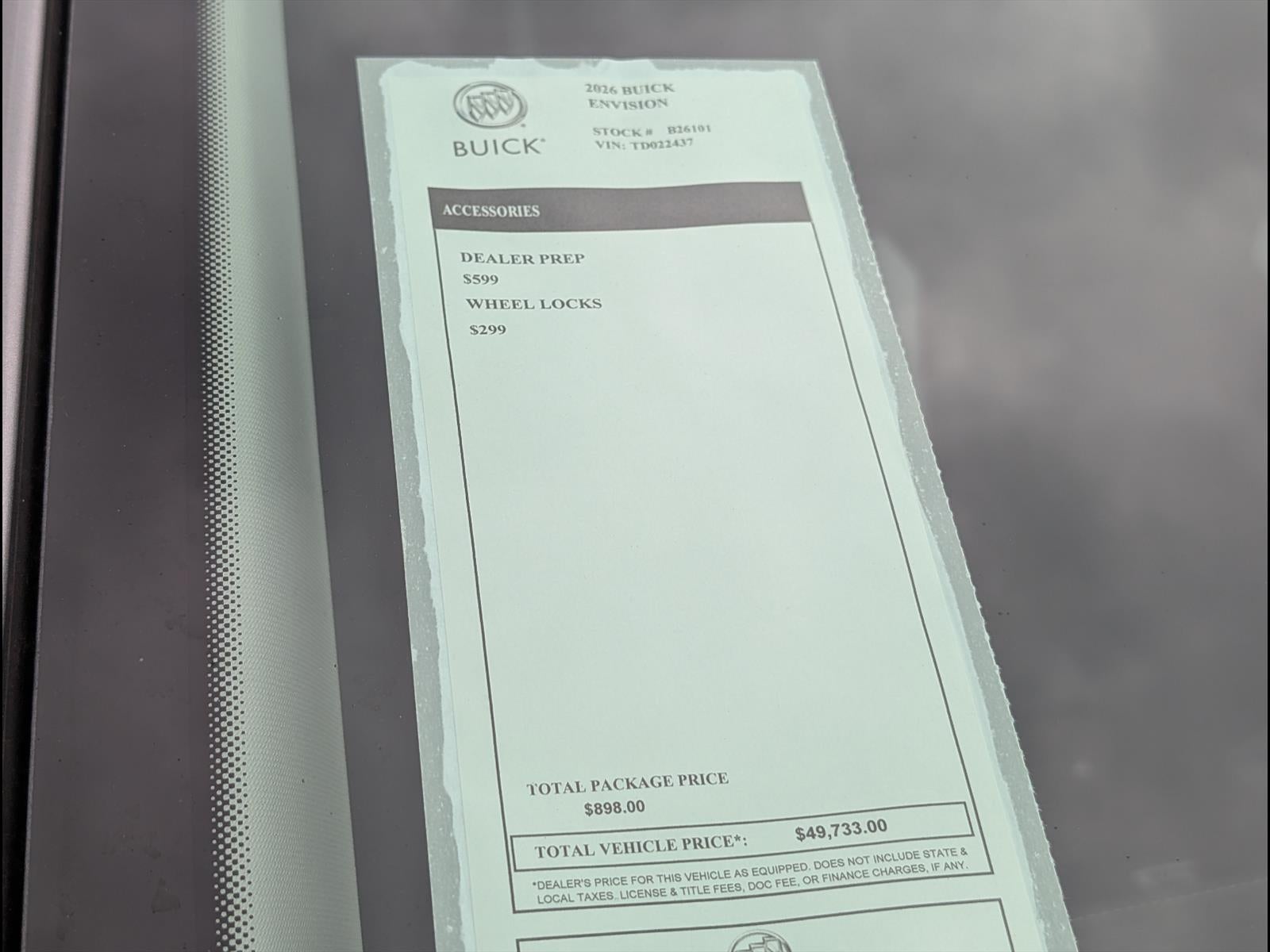 2026 Buick Envision Sport Touring