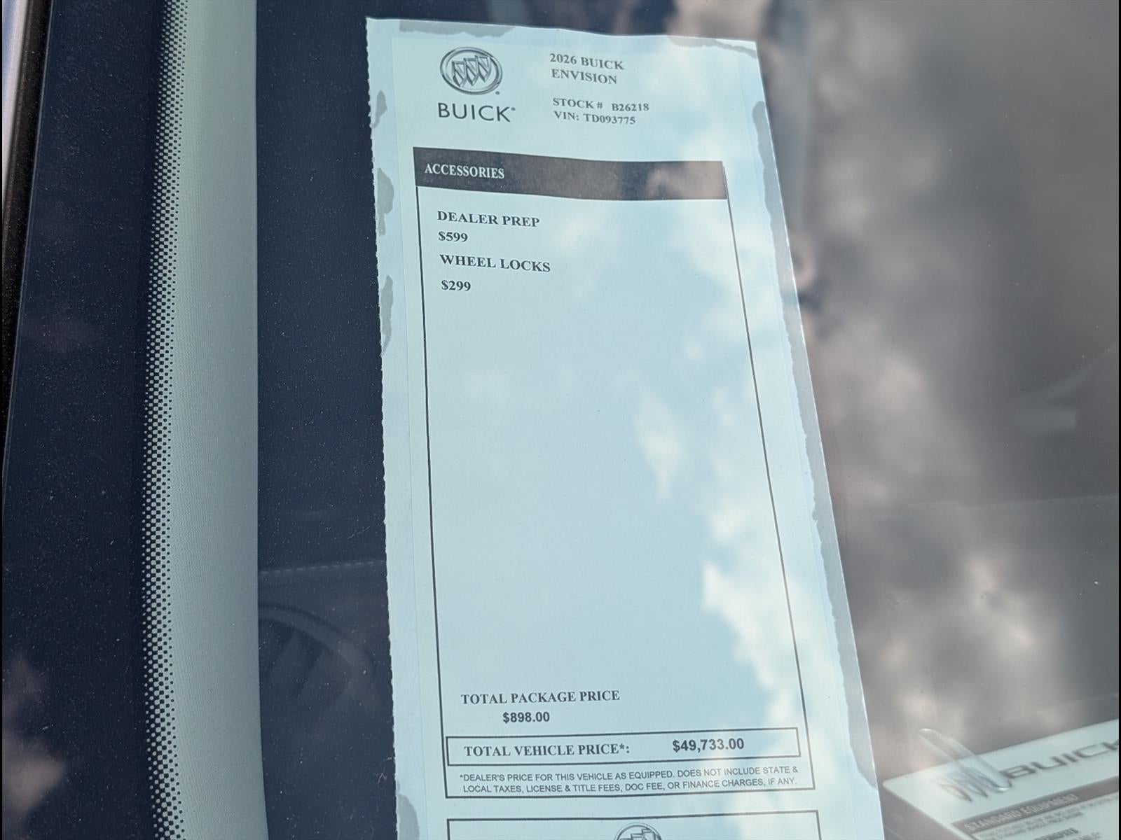 2026 Buick Envision Sport Touring