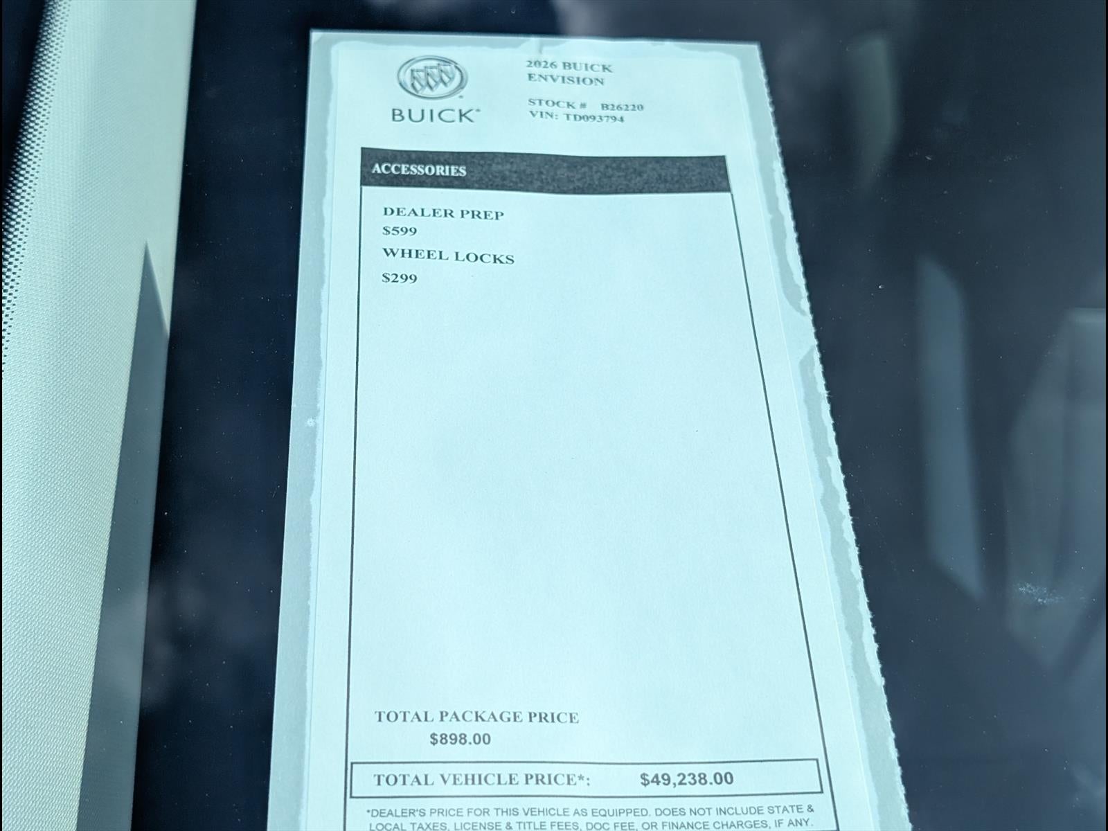 2026 Buick Envision Sport Touring